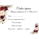 réponse fleur bordeaux