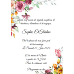 faire part fleur pastel