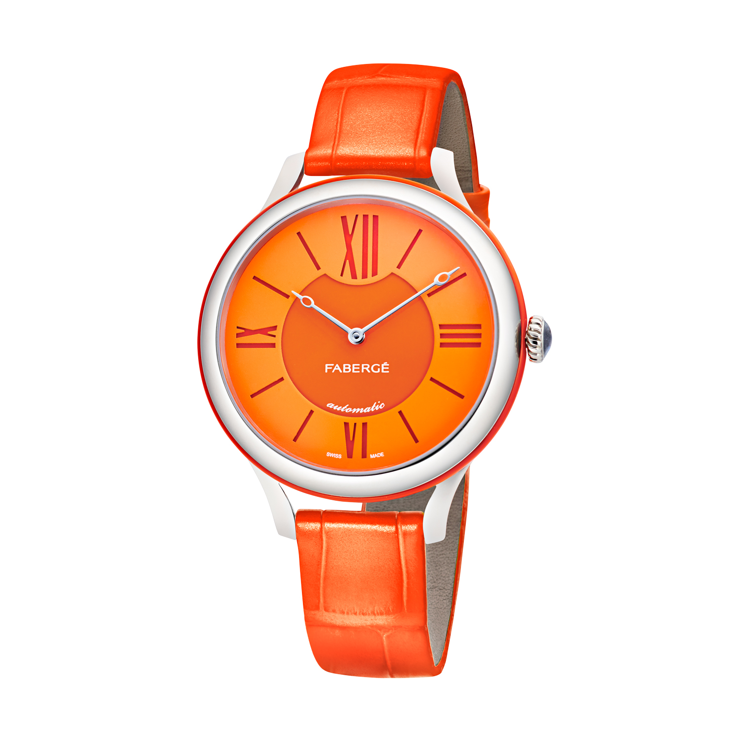 Fabergé Flirt 36mm 18 Karat White Gold - Orange Dial RGB