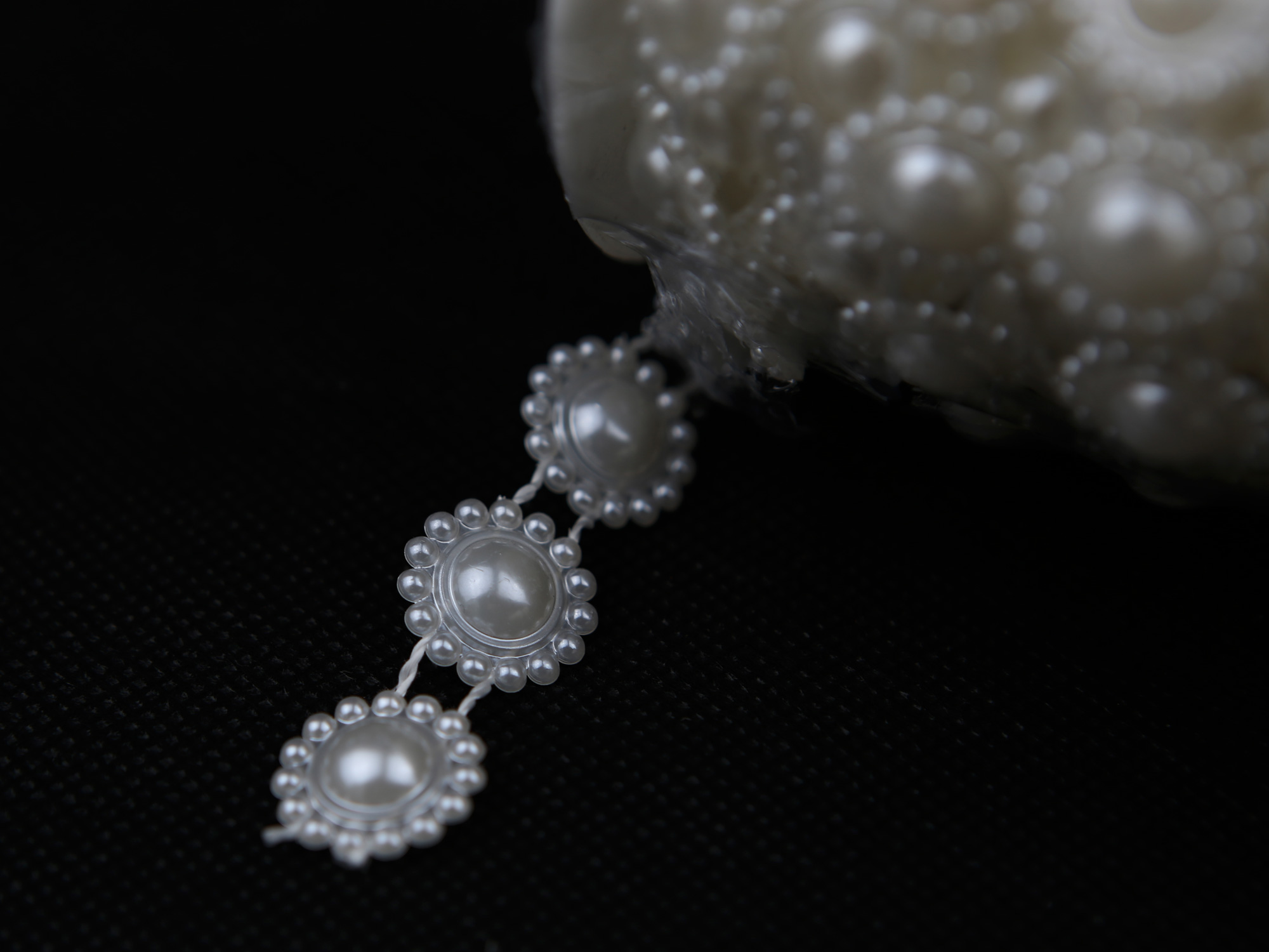 Rouleau guirlande de perles mariage MRP15