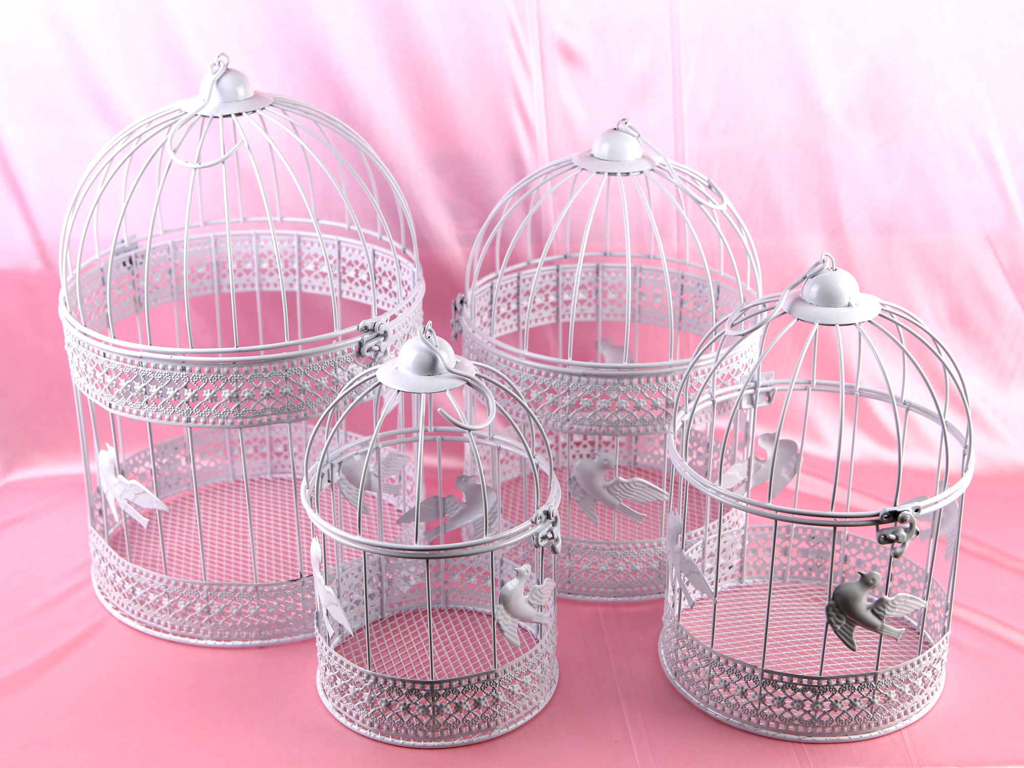 Location 4 cages à oiseaux décoratives mariage