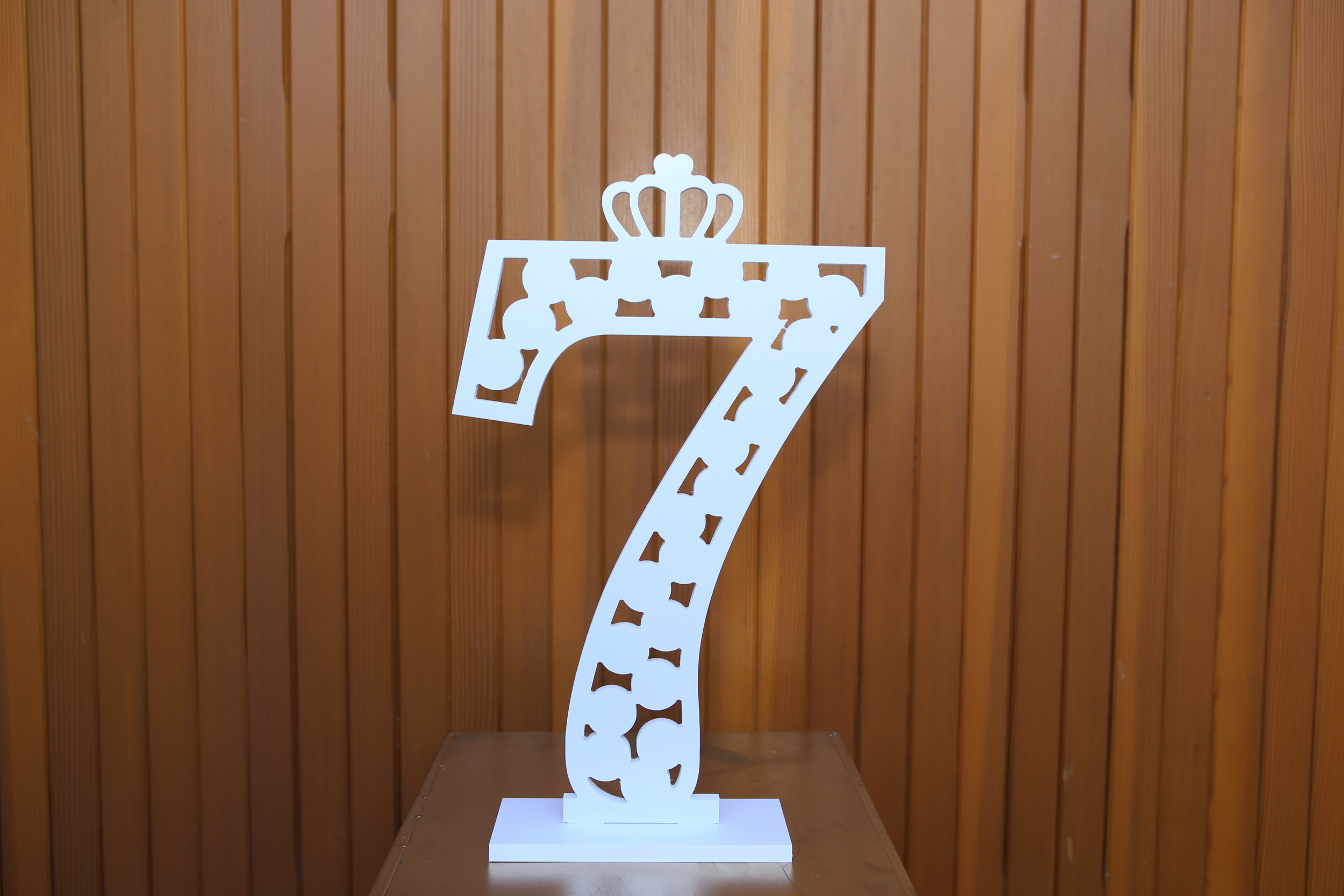 Chiffre 7 géante décoration anniversaire