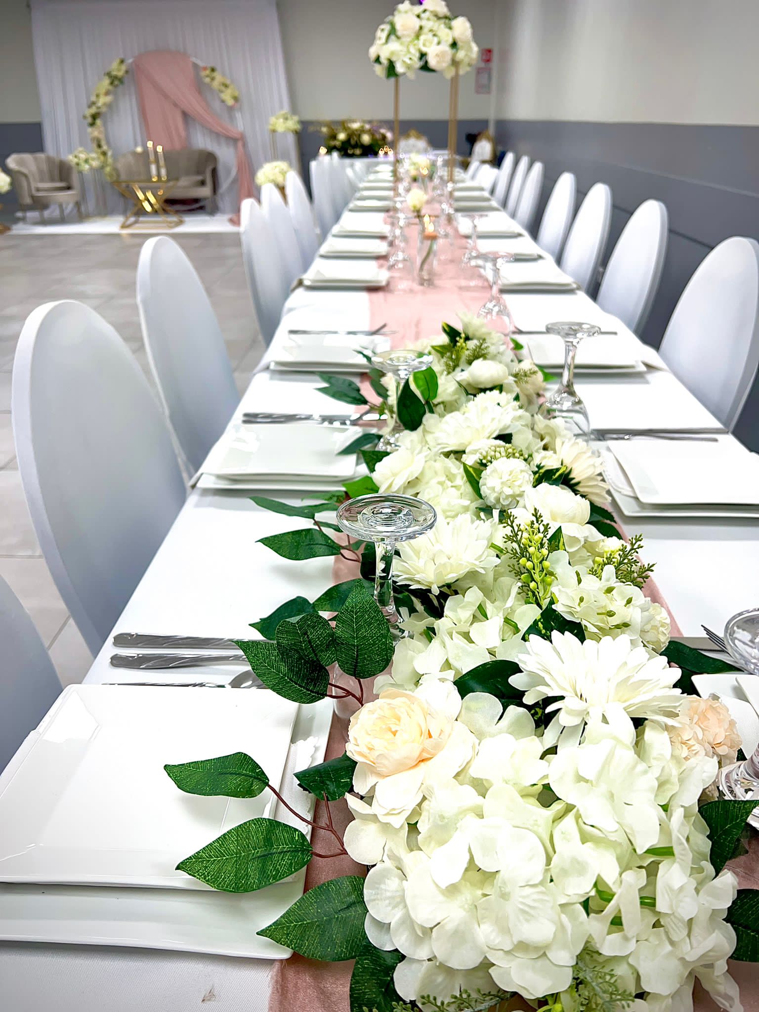 Location grand bouquet fleur artificielle centre de table mariage