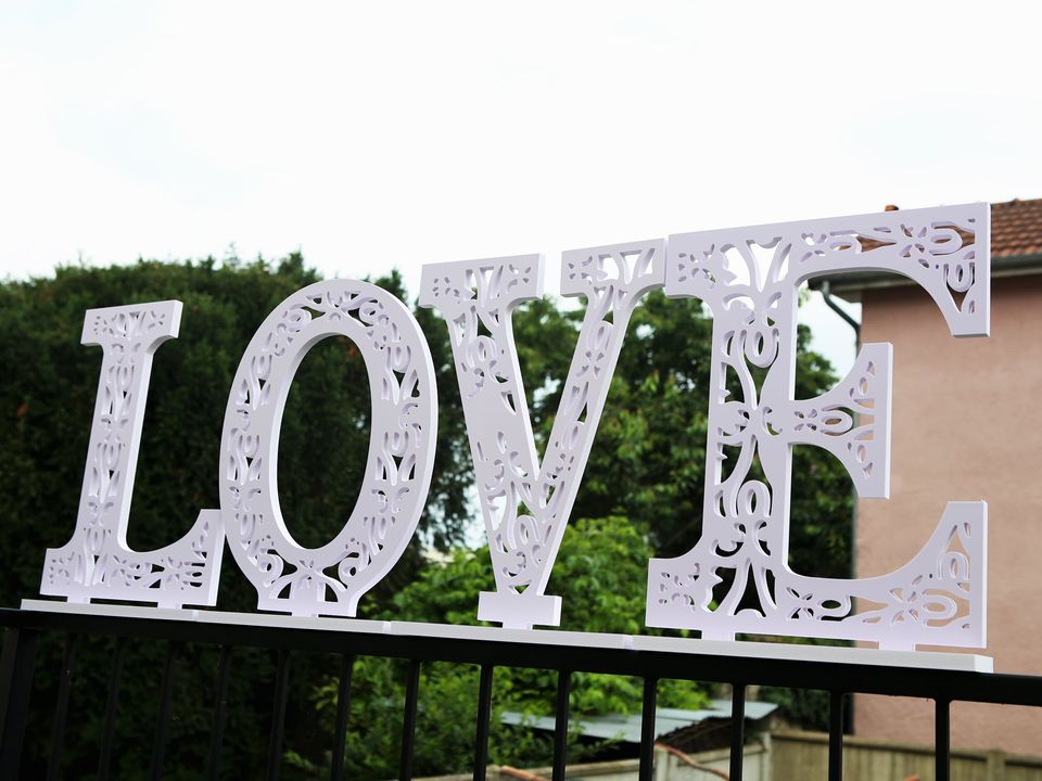 LOVE décoration mariage grand Lettres 50 cm
