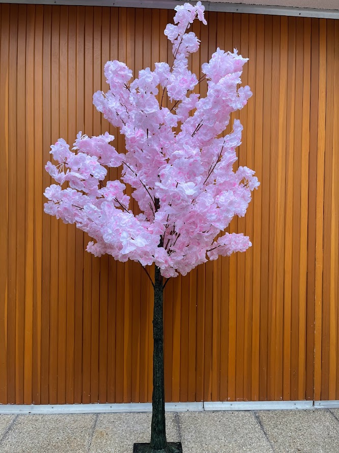Cerisier artificiel décoration mariage rose