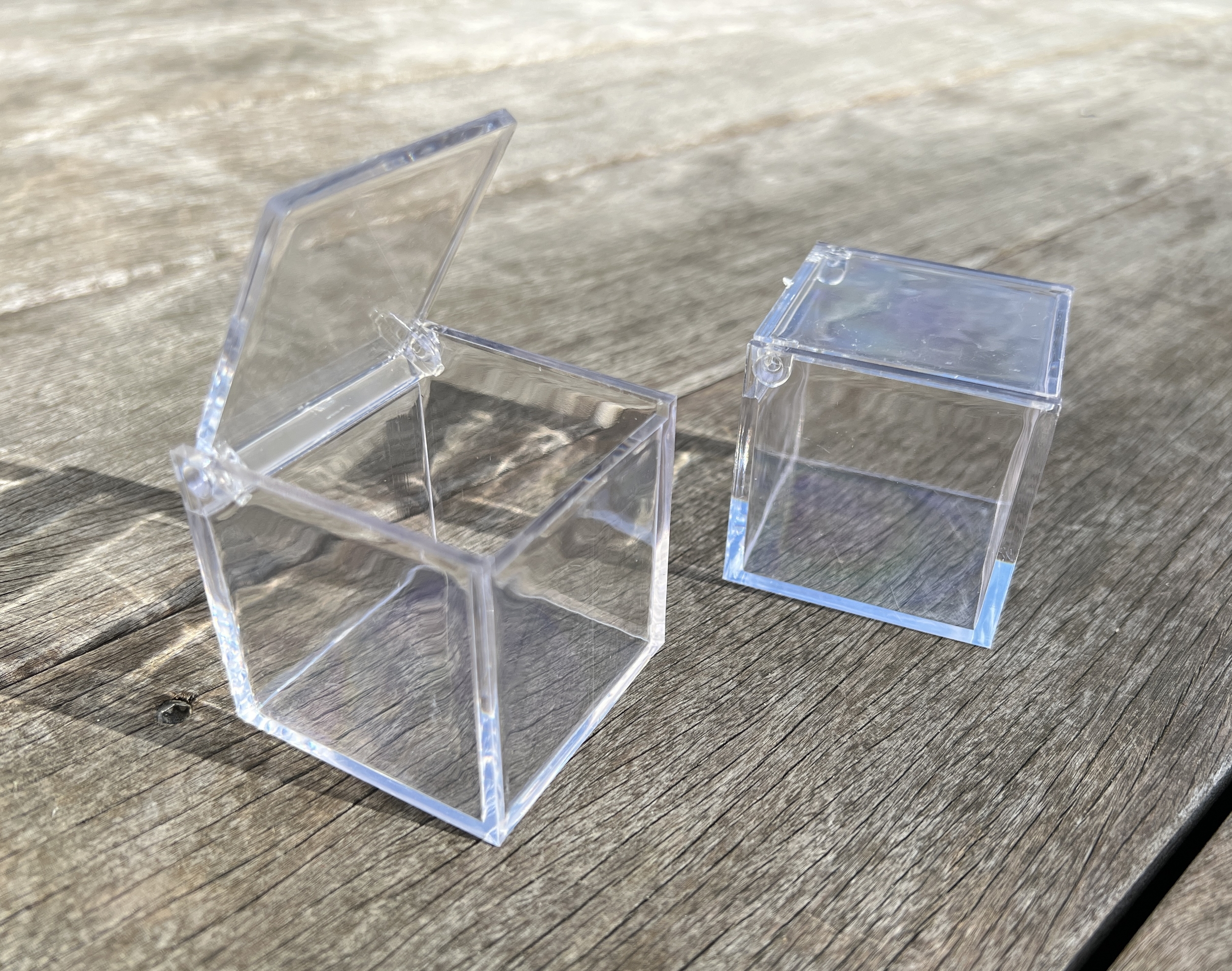 Cube Plexiglass transparent en plastique affichage boîtes