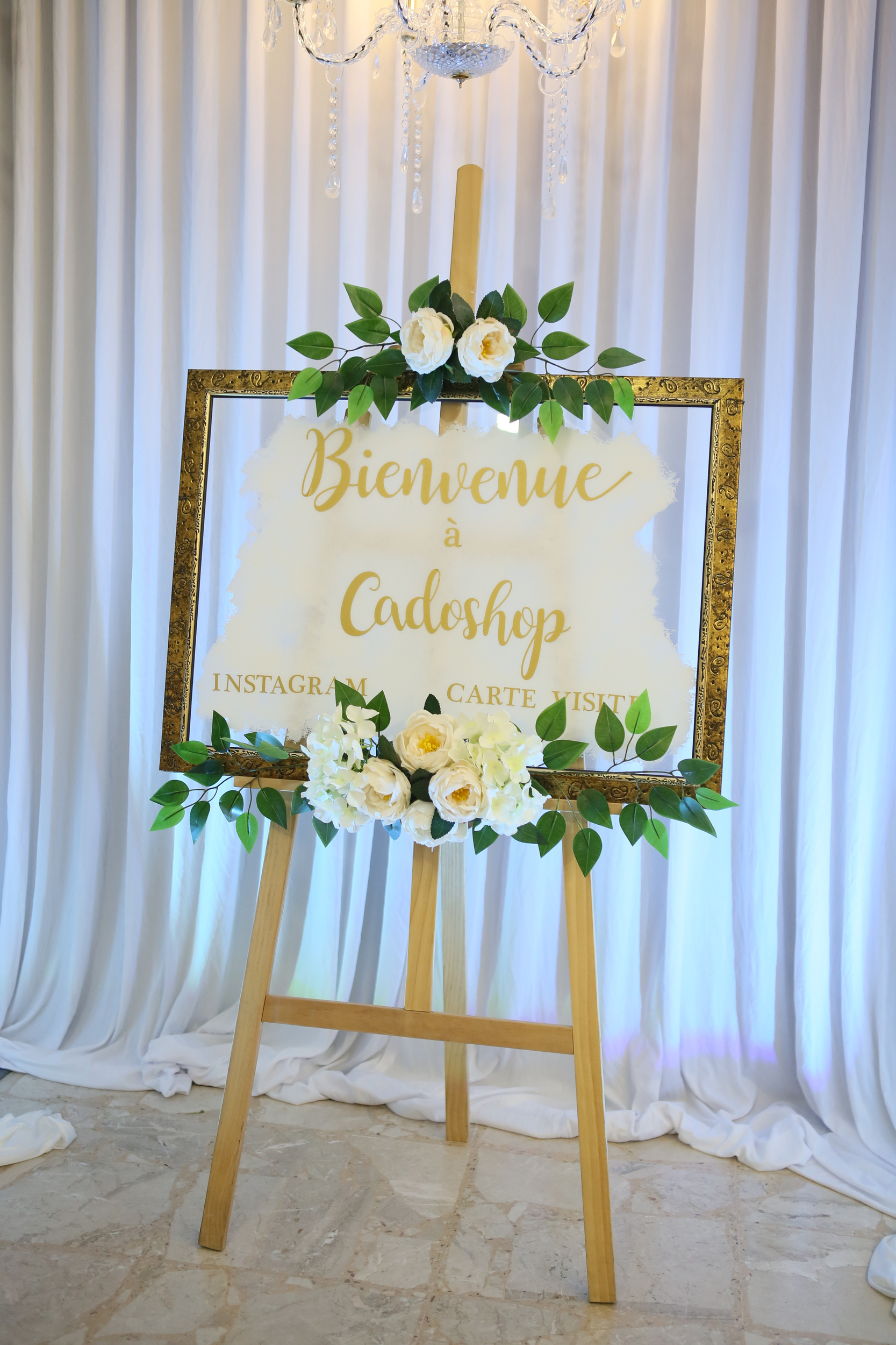 2 compositions fleur artificielle décoratif tableau bienvenue mariage
