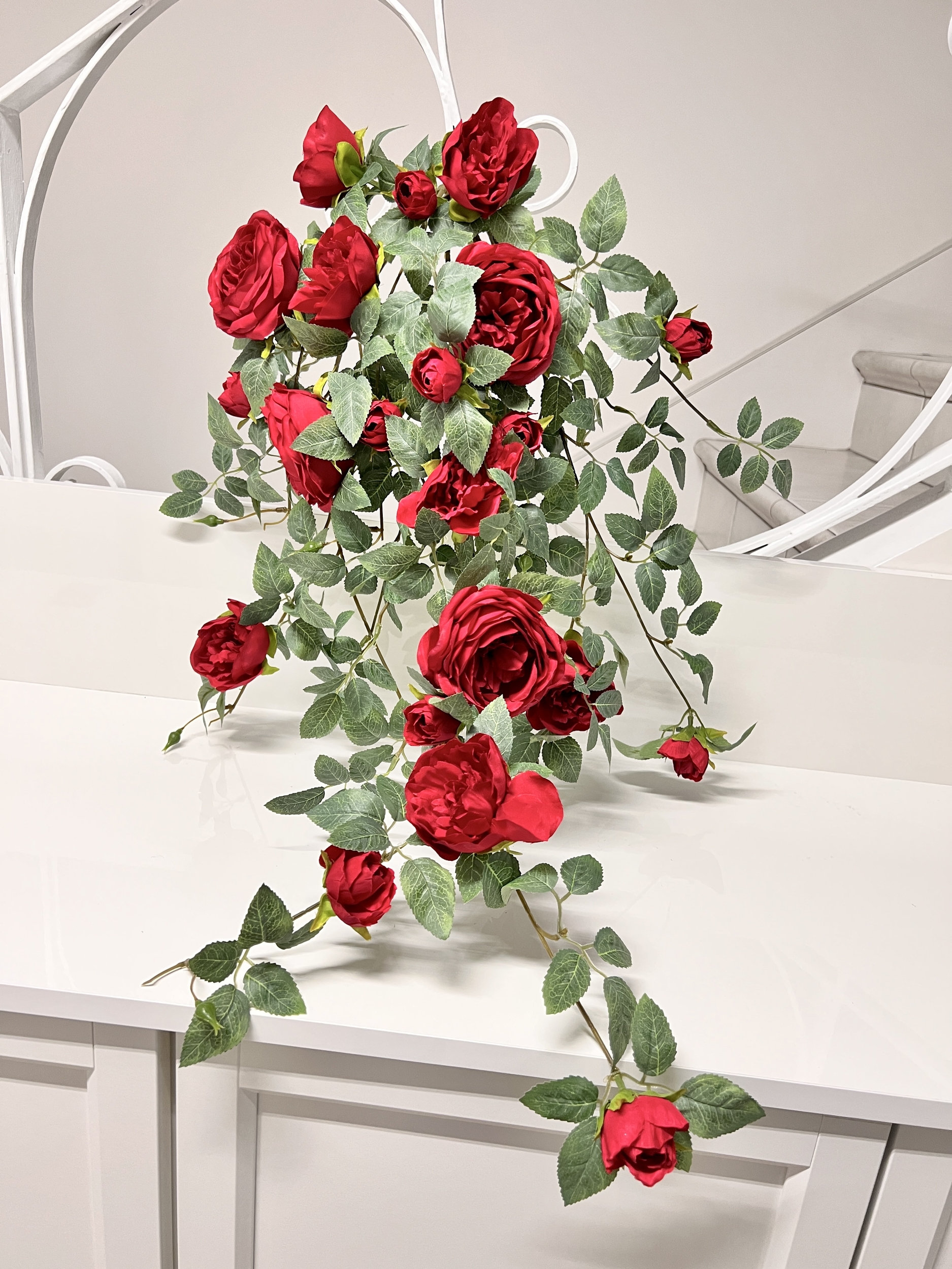 Rose grimpante artificielle en chute 80 cm B80