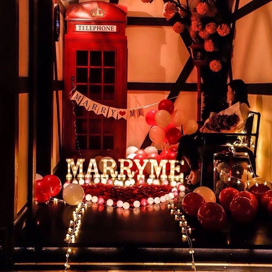 Location de lettres lumineuses LED Marry me doré décoration mariage ME25D