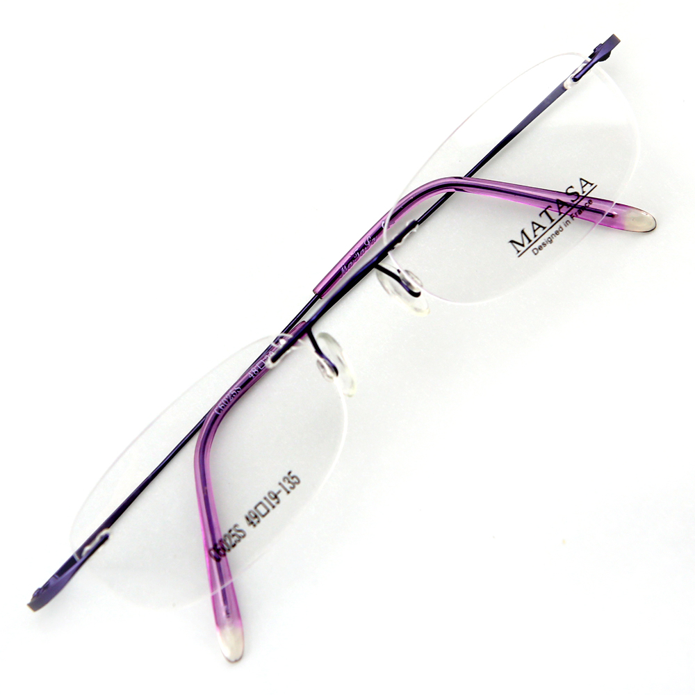 Monture de lunettes de vue percée invisible LC6025 Violet