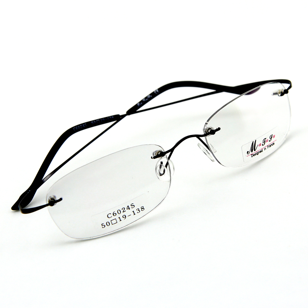 Monture de lunettes de vue percée invisible LC6024 Noir