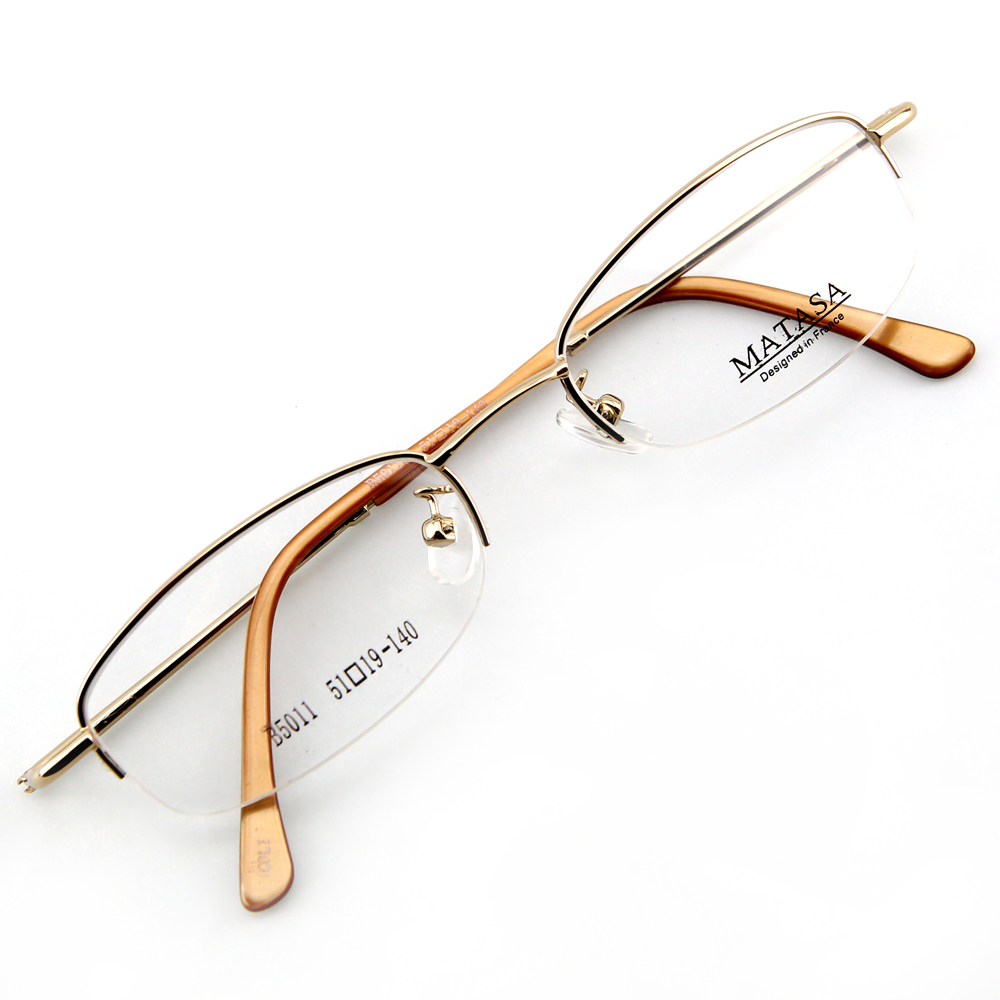Monture de lunettes de vue flex demi cerclée LB5011 Doré