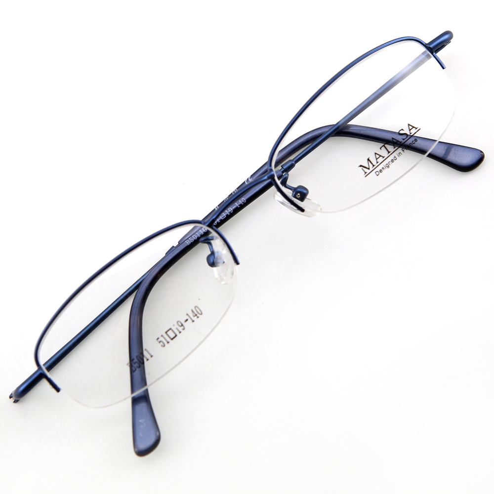 Monture de lunettes de vue flex demi cerclée LB5011 Bleu