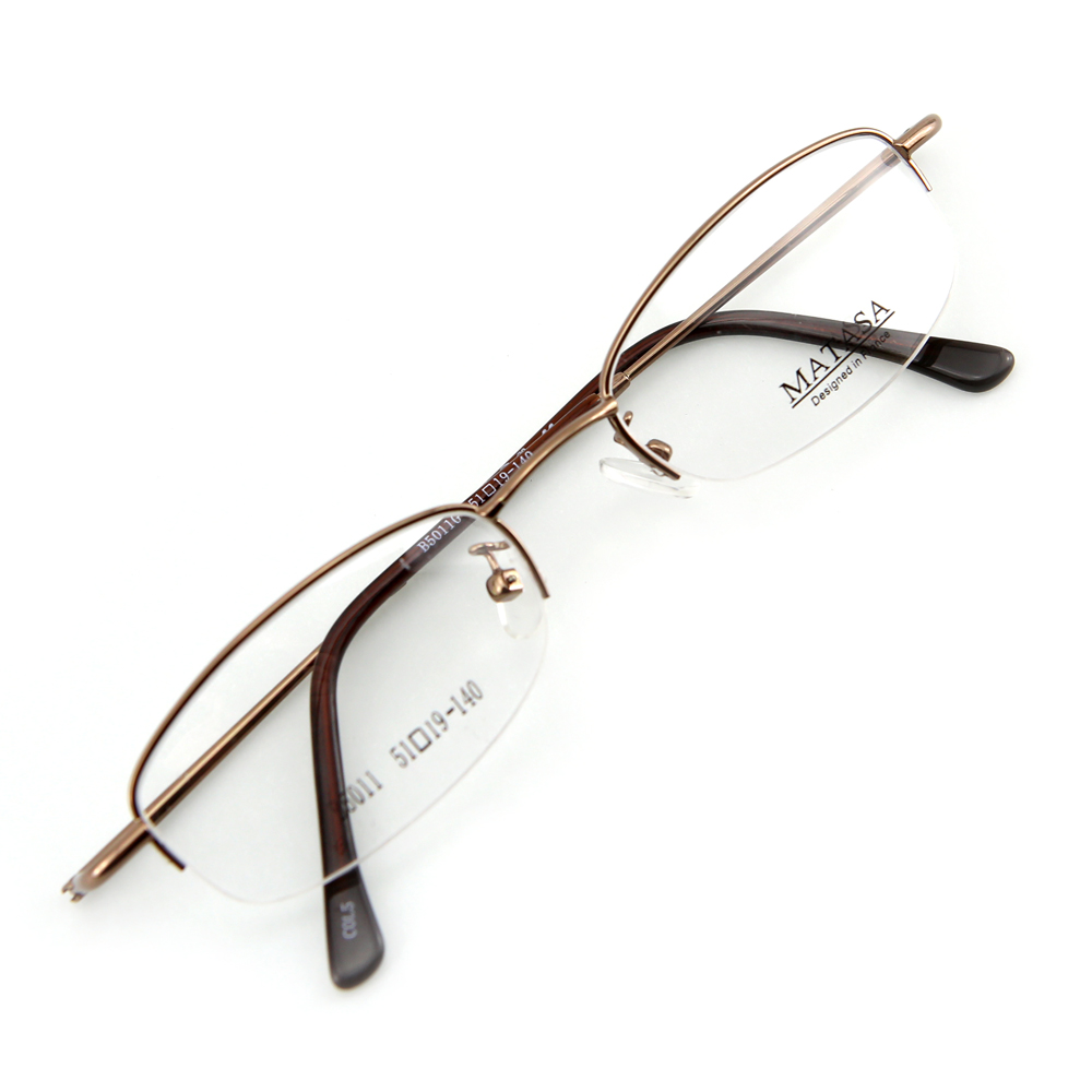 Monture de lunettes de vue flex demi cerclée LB5011 Marron