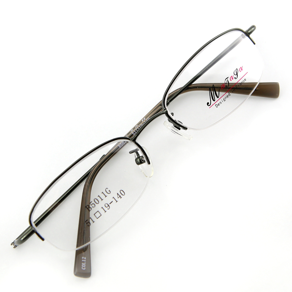 Monture de lunettes de vue flex demi cerclée LB5011 Vert kaki