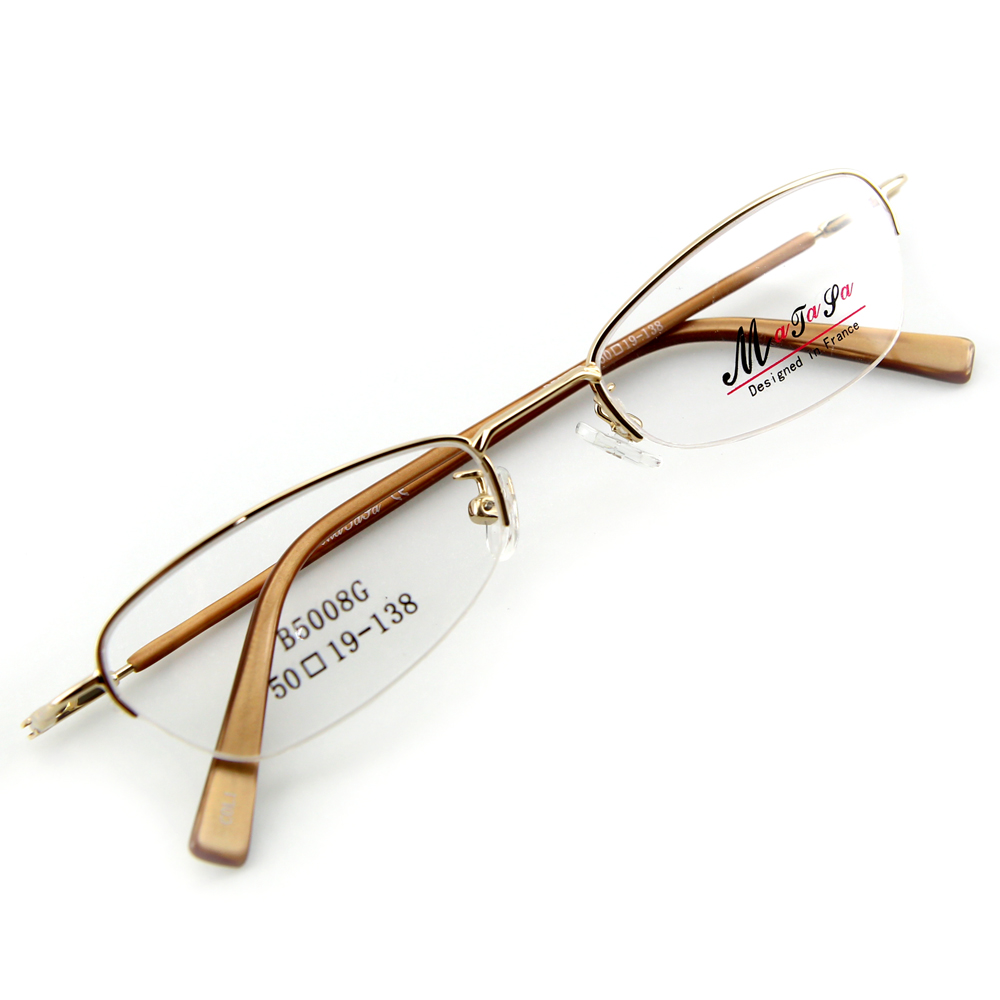 Monture de lunettes de vue flex demi cerclée LB5008 Doré