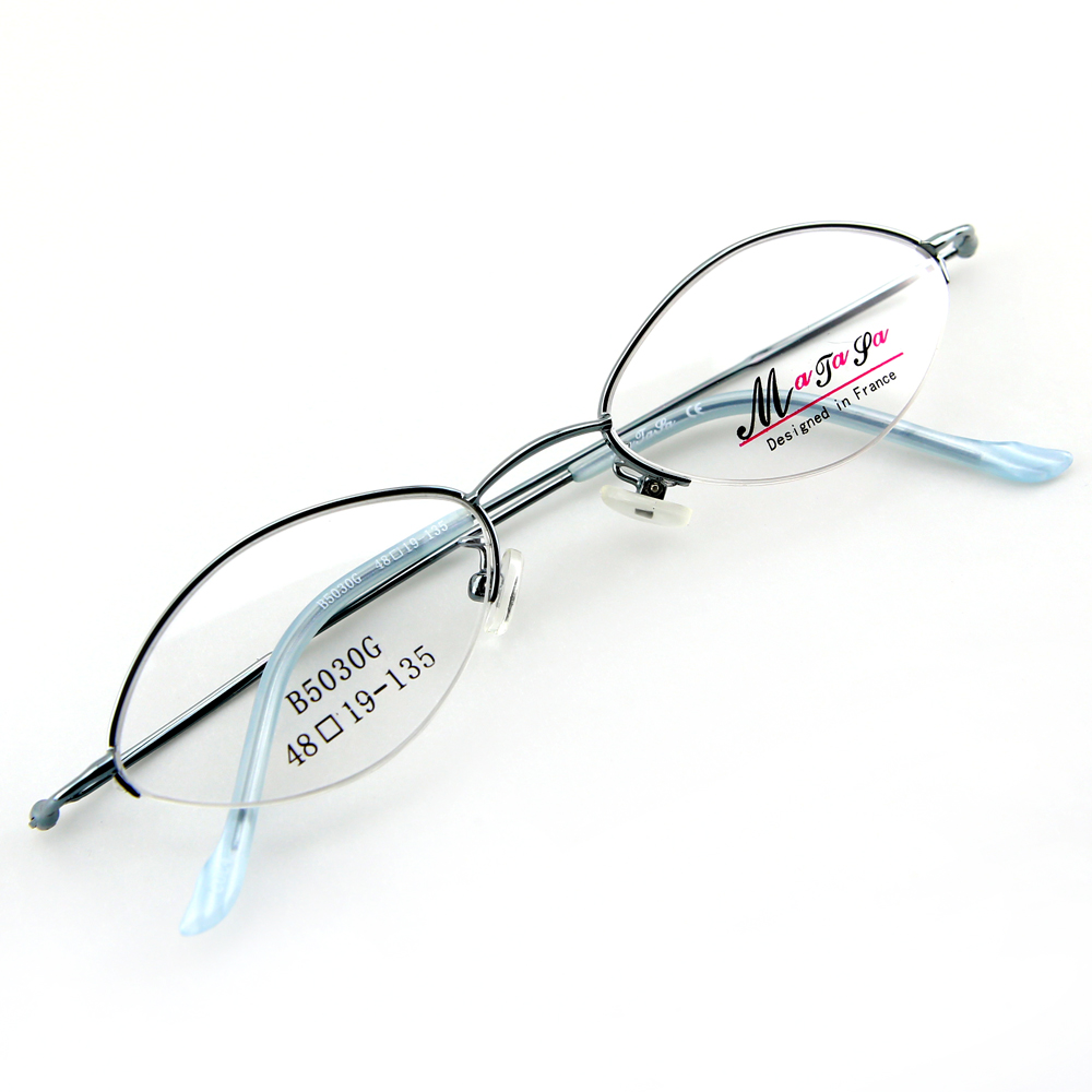 Monture de lunettes de vue demi cerclée LB5030 Bleu clair