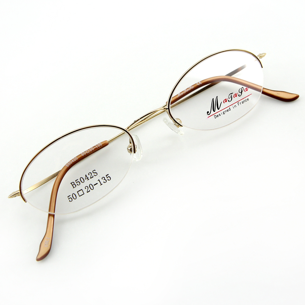 Monture de lunettes de vue demi cercl e LB5042 Dor