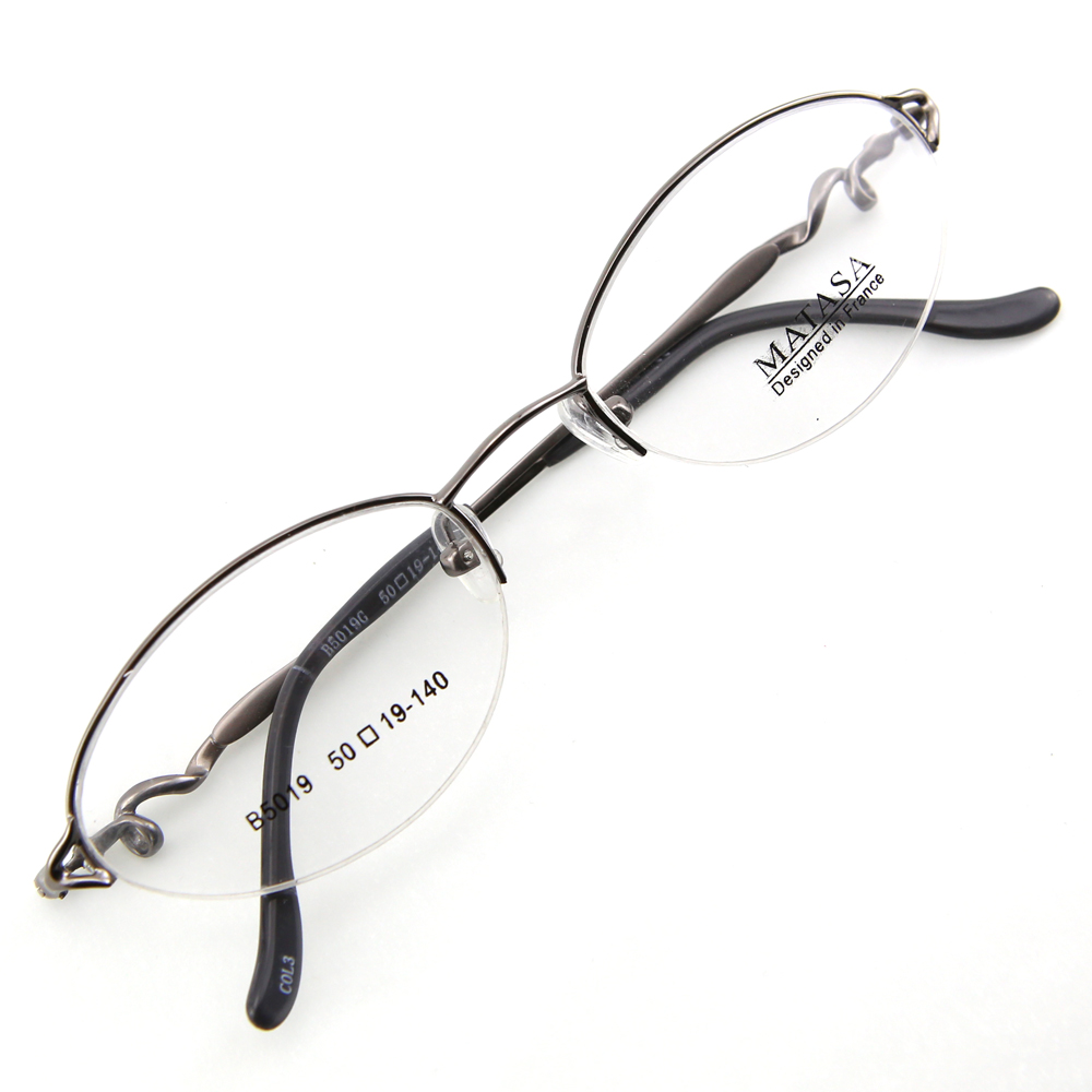 Monture de lunettes de vue nylor demi cerclée LB5019 Gris