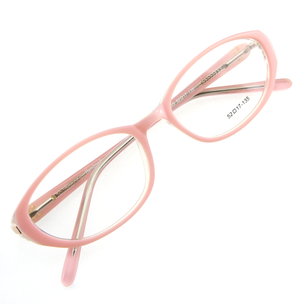Monture de lunettes de vue cerclée LC3 Rose et blanc