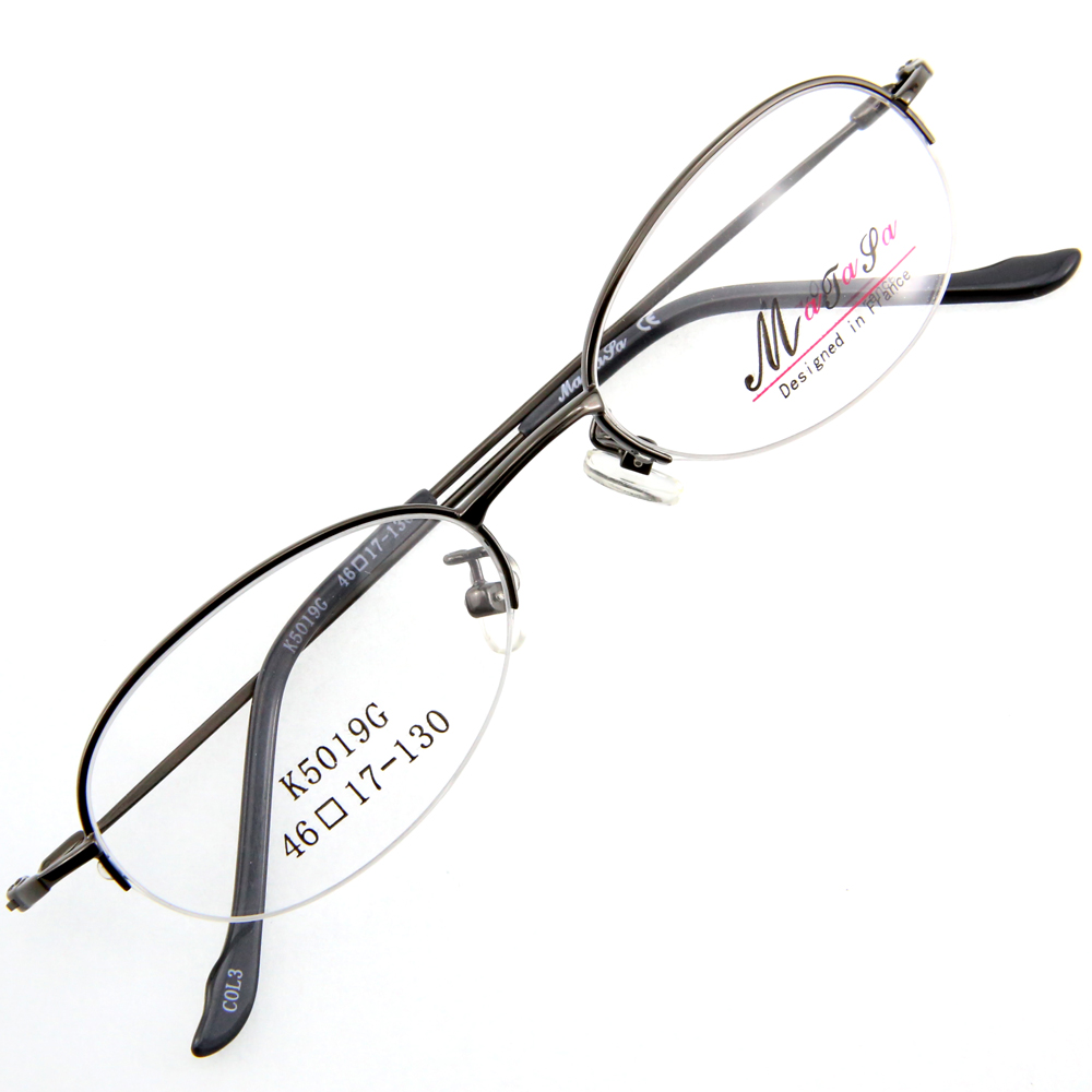 Monture de lunettes de vue nylor demi cerclée LK5019 Gris