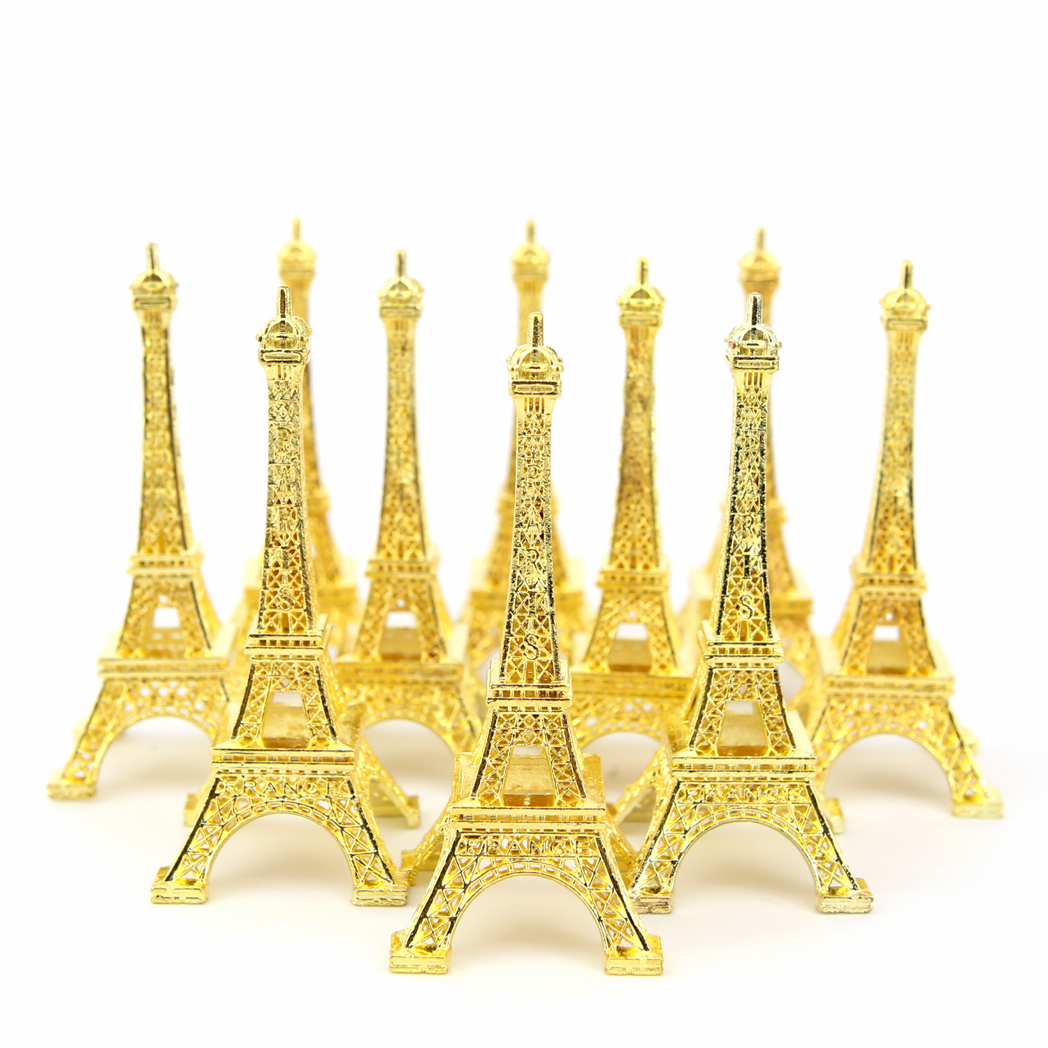 Tour Eiffel en métal Doré collection souvenir de paris 10 cm H10