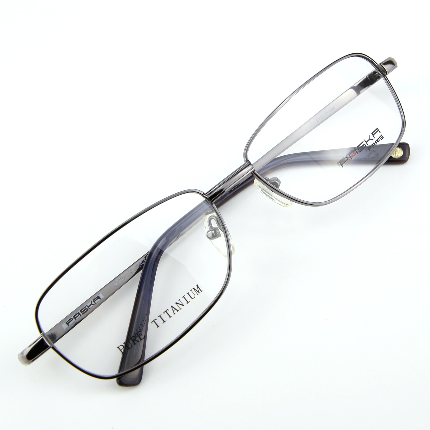 Monture de lunettes de vue Titanium cerclée LPA811 Gris