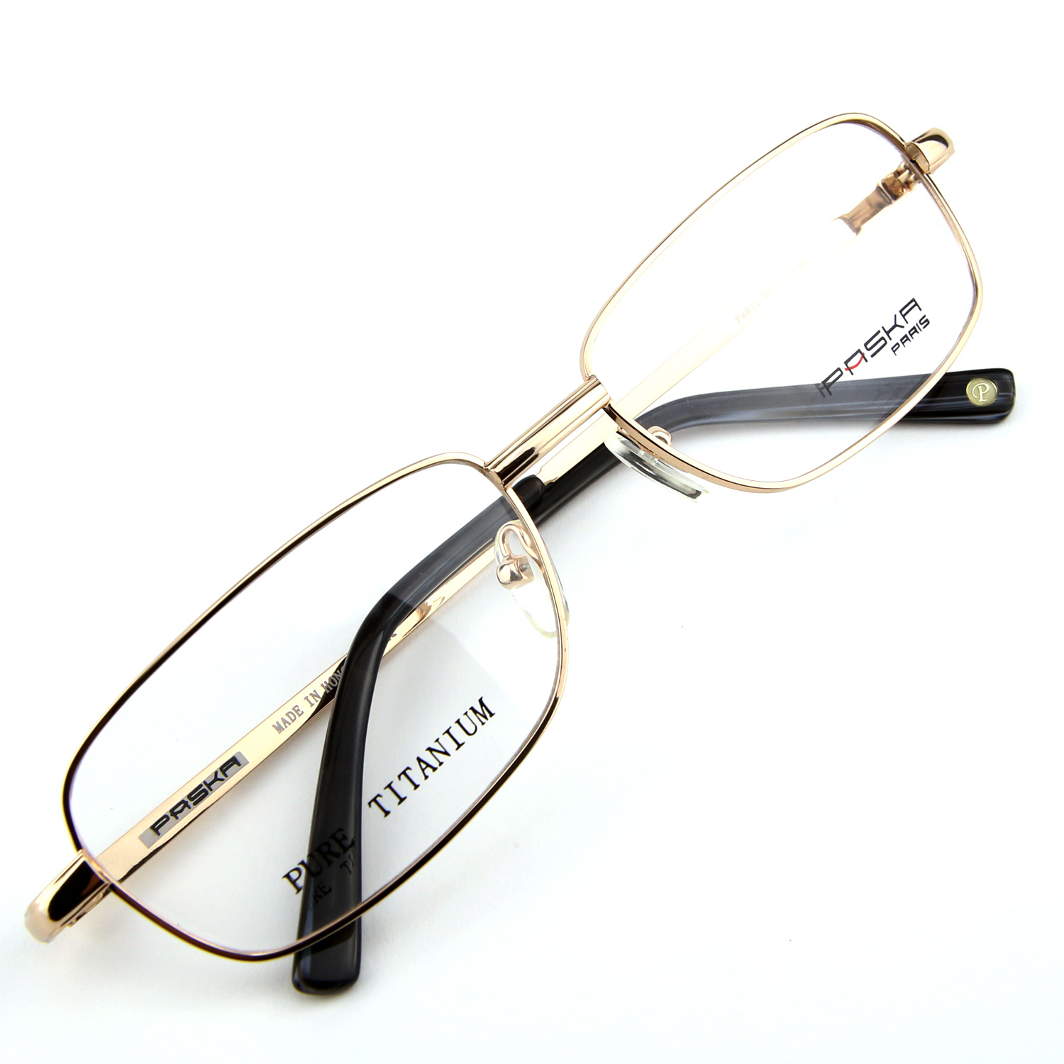Monture de lunettes de vue Titanium cerclée LPA811 Doré