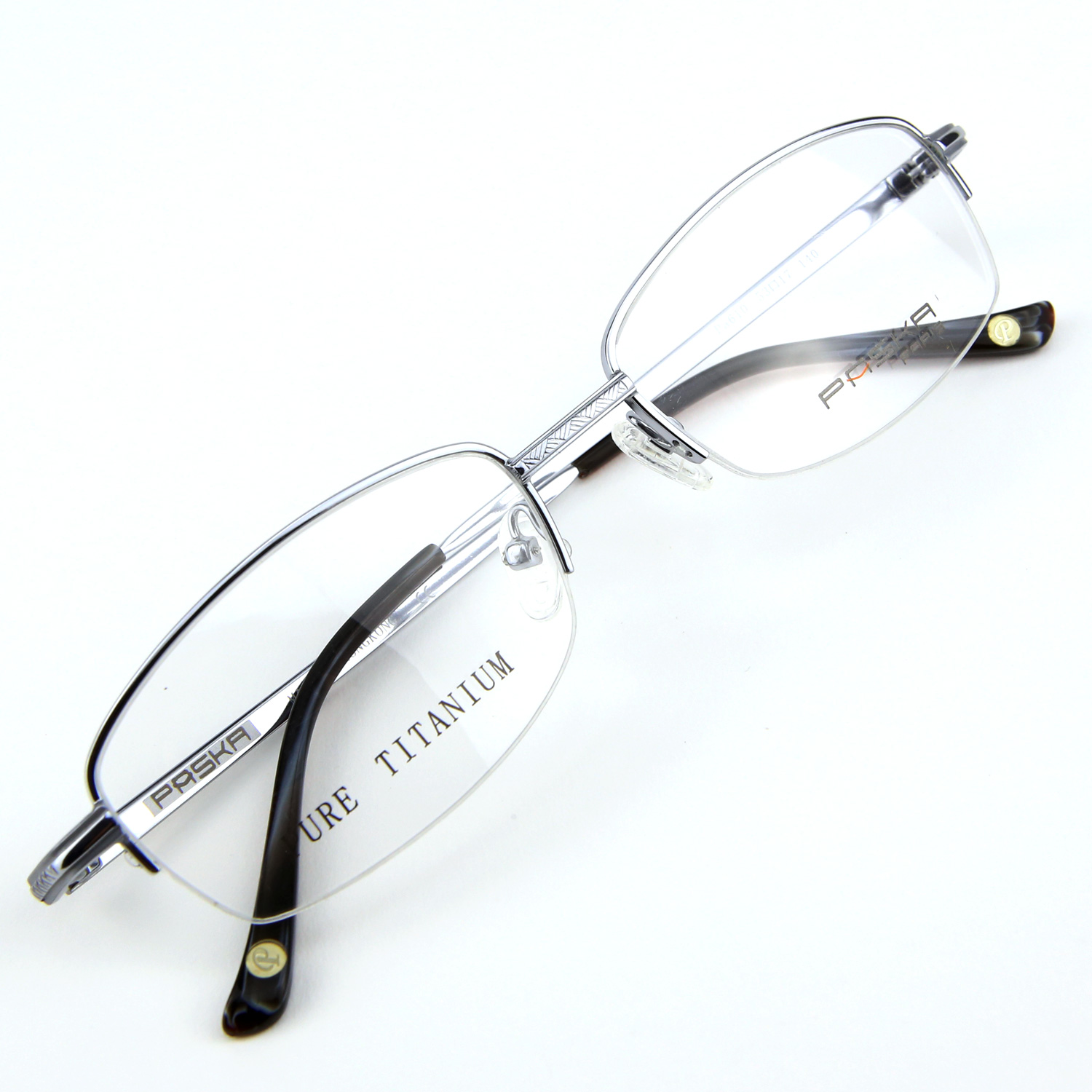 Monture de lunettes de vue Titanium demi cerclée LPA610 Argenté