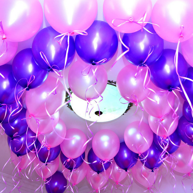 100 ballon de baudruche gonflables pour décoration salle mariage baptême BLO2