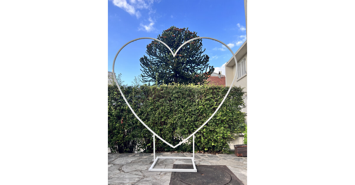 RM E-Commerce Décoration Jardin Cœur En Métal - Gabion Pour Plantes Et Tombes