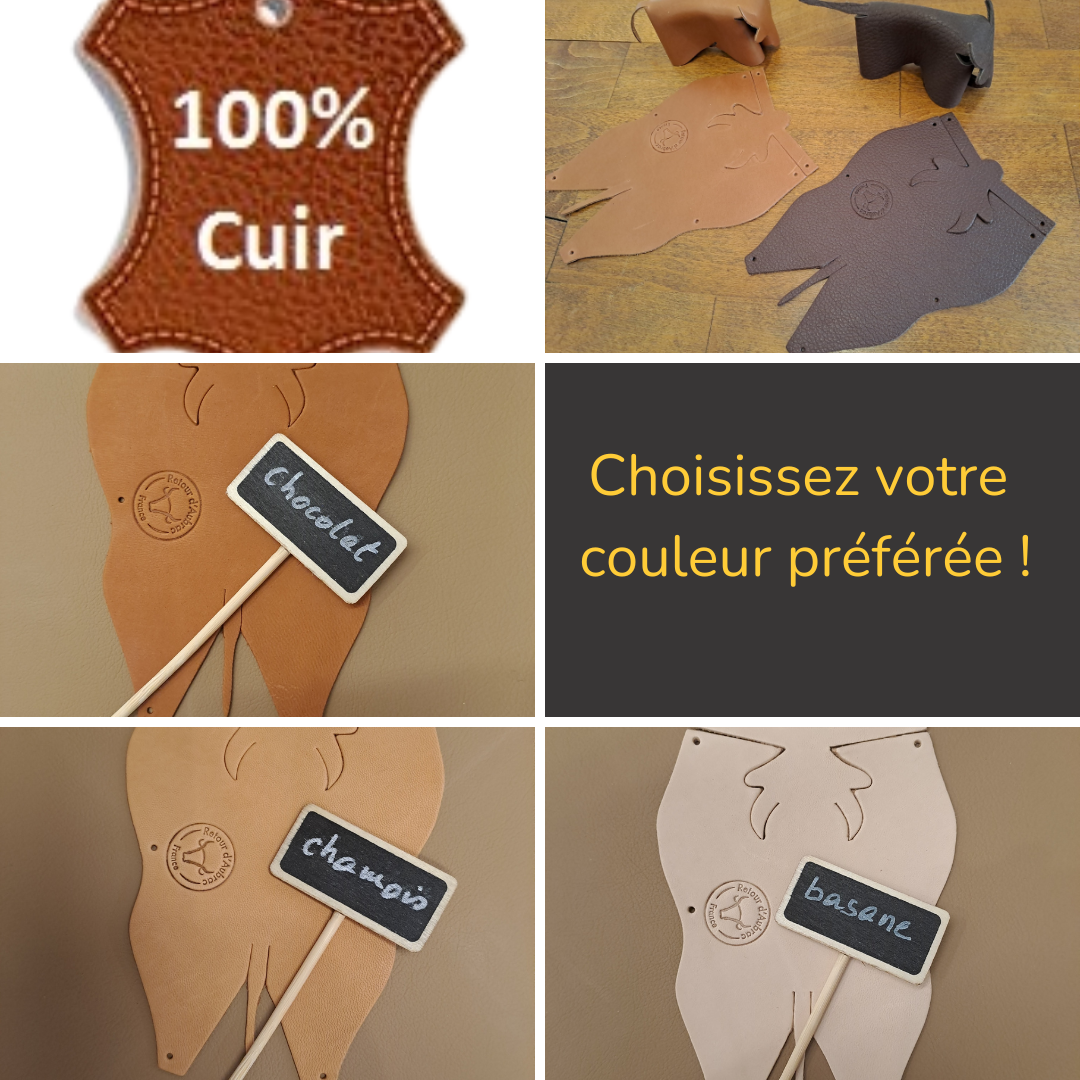 Attache Cheval Réglable Shiloh Tack – Cuir Argentin Et Caoutchouc – Neuf