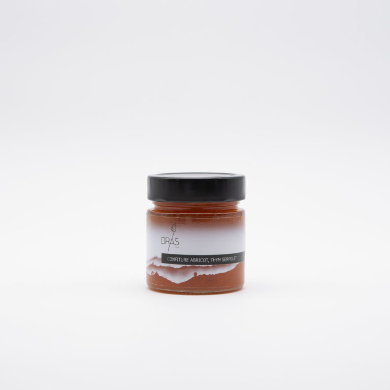 confiture abricots thym serpolet MAISON BRAS - RETOUR DAUBRAC- AVEYRON-cadeaux français