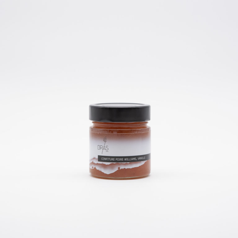 confiture poire, vanille, maison bras, retour daubrac, aveyron, cadeau français