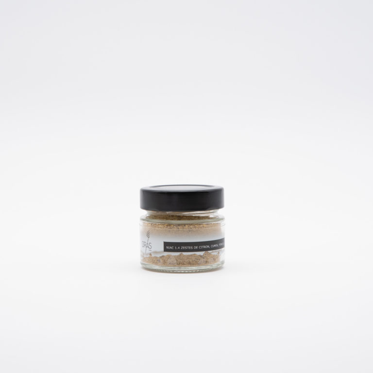 NIAC 1.4 Zestes de citron, cumin, fenouil, maison bras, retour daubrac, aveyron, cadeau français