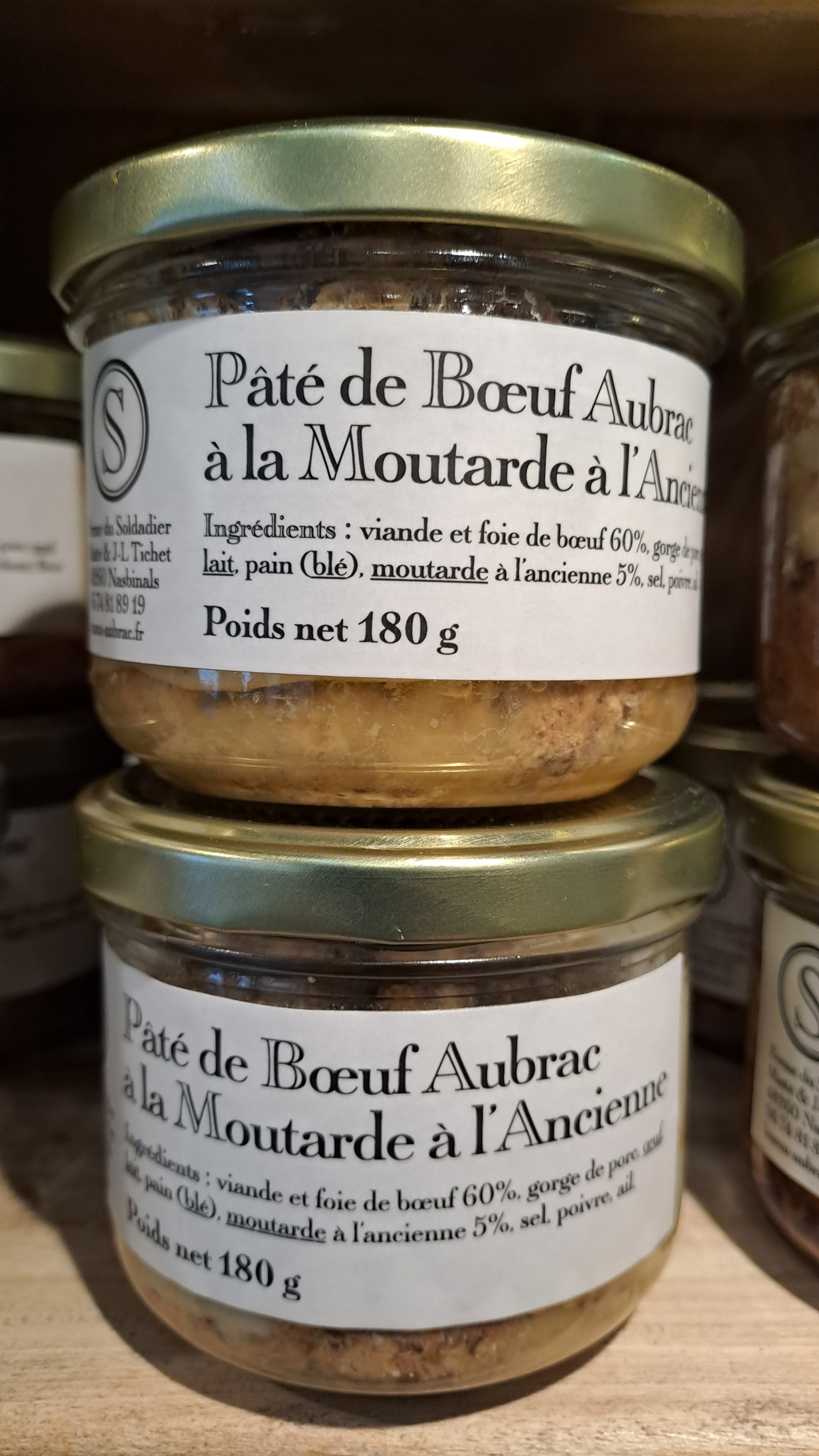 pâté de boeuf aubrac à la moutarde à lancienne-ferme du soldadier-spécialités aveyronnaises-retour daubrac.jpg