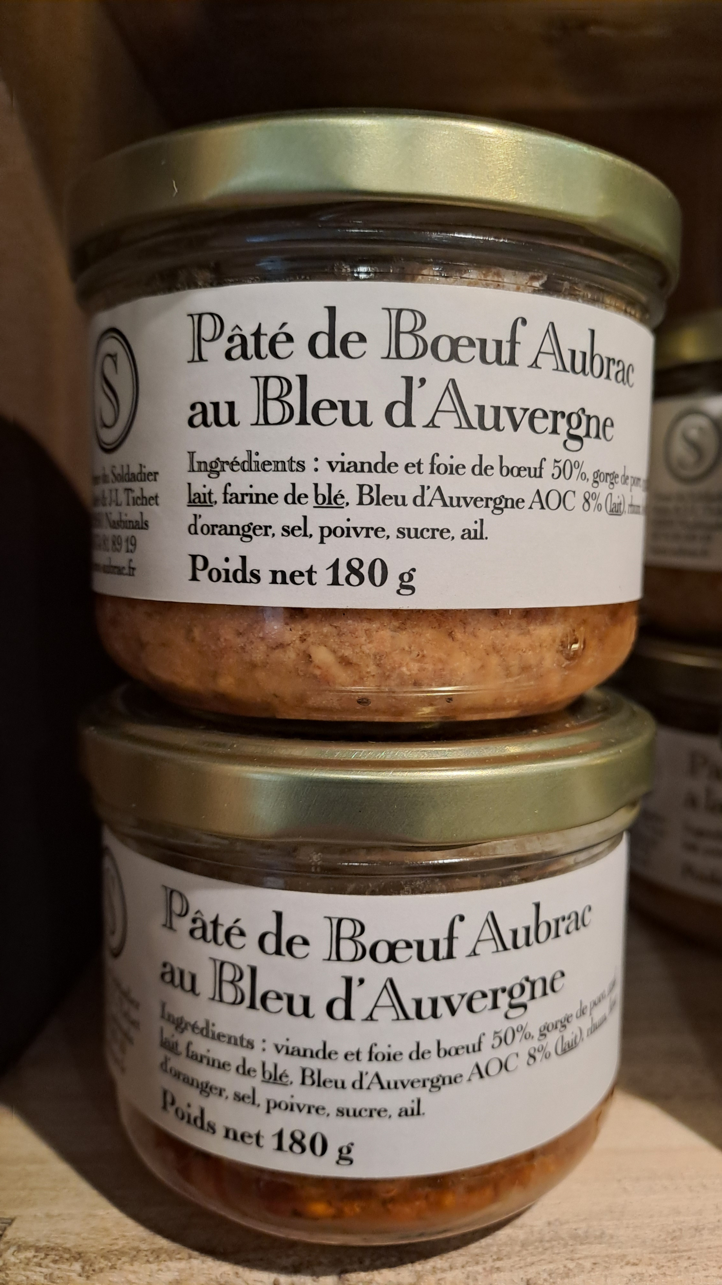 pâté de boeuf aubrac au bleu dauvergne-ferme du soldadier-spécialités aveyronnaises-retour daubrac.jpg