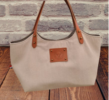 sac cabas écru Retour dAubrac - Aveyron- made in France