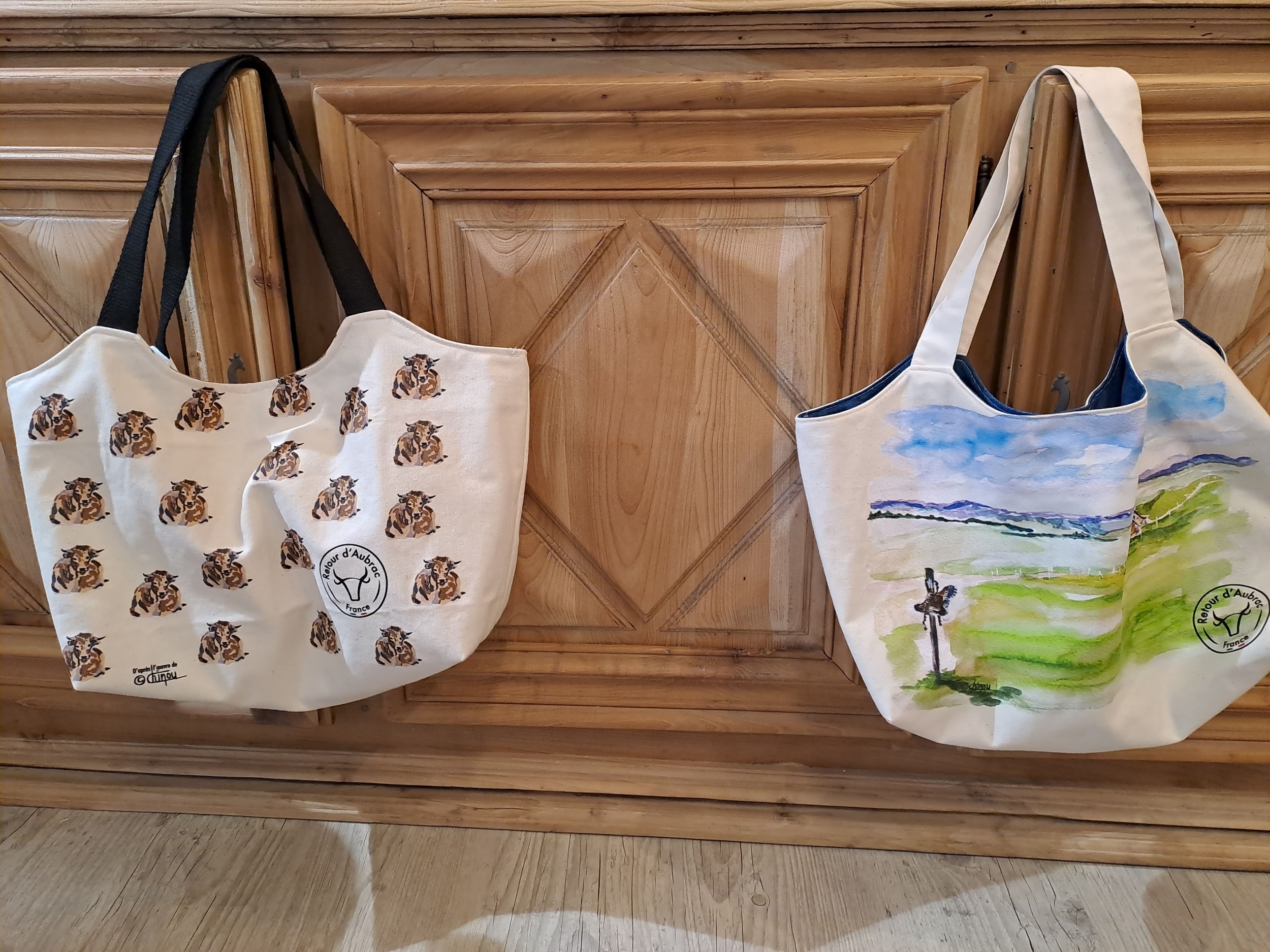 Sac cabas Buron-Retour dAubrac-Aveyron-made in France-cadeau français-min