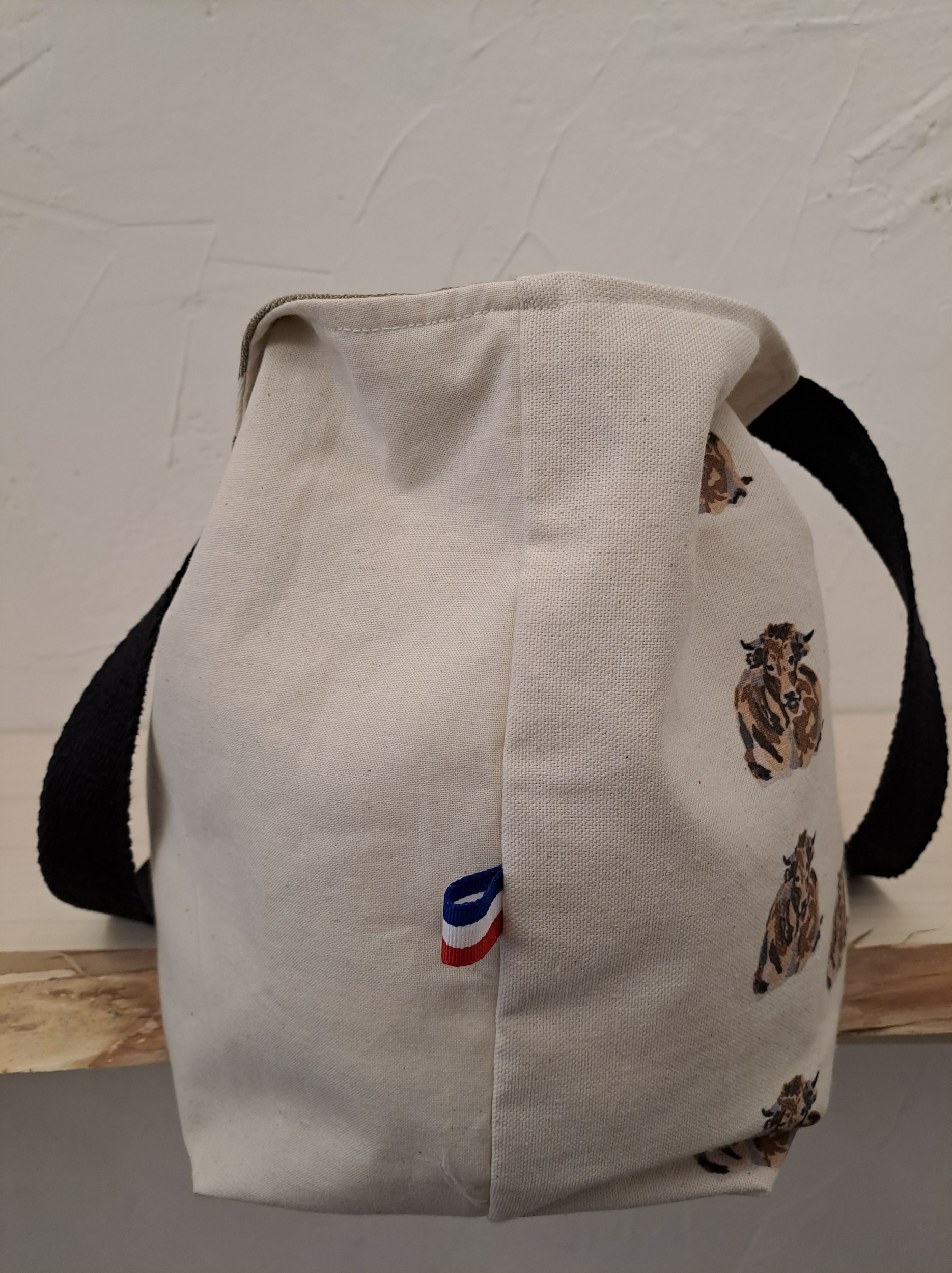 Sac cabas Buron-vaches Aubrac-Retour dAubrac-Aveyron-made in France-cadeau français (2)-min