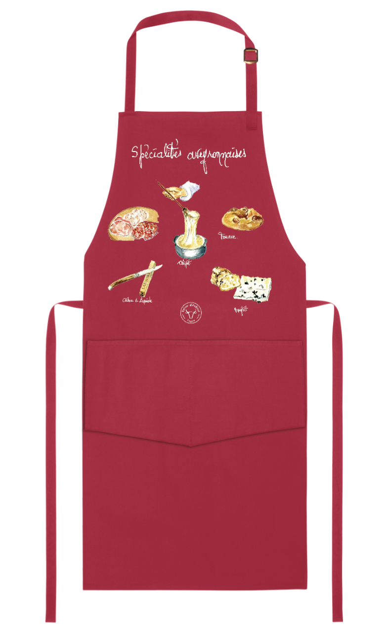 tablier spécialités aveyronnaises bordeaux-Retour dAubrac-cadeau français-3