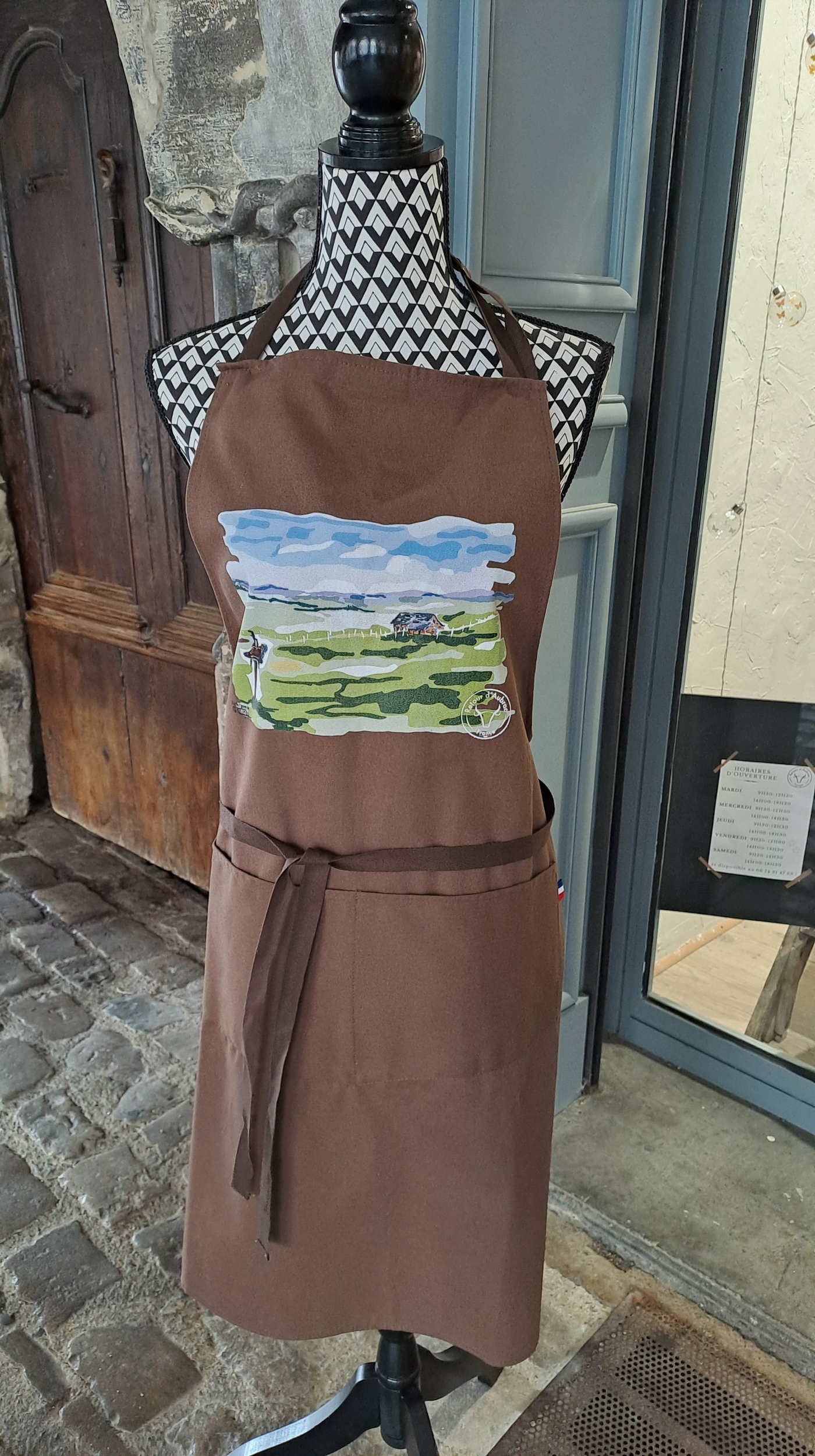 tablier paysage daubrac-Retour dAubrac-cadeau français-