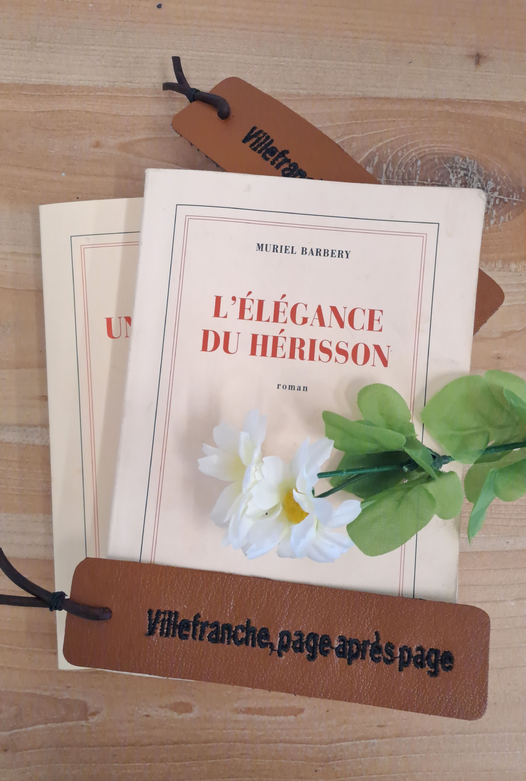marque pages cuir Villefranche-Retour dAubrac-Aveyron-cadeaux français