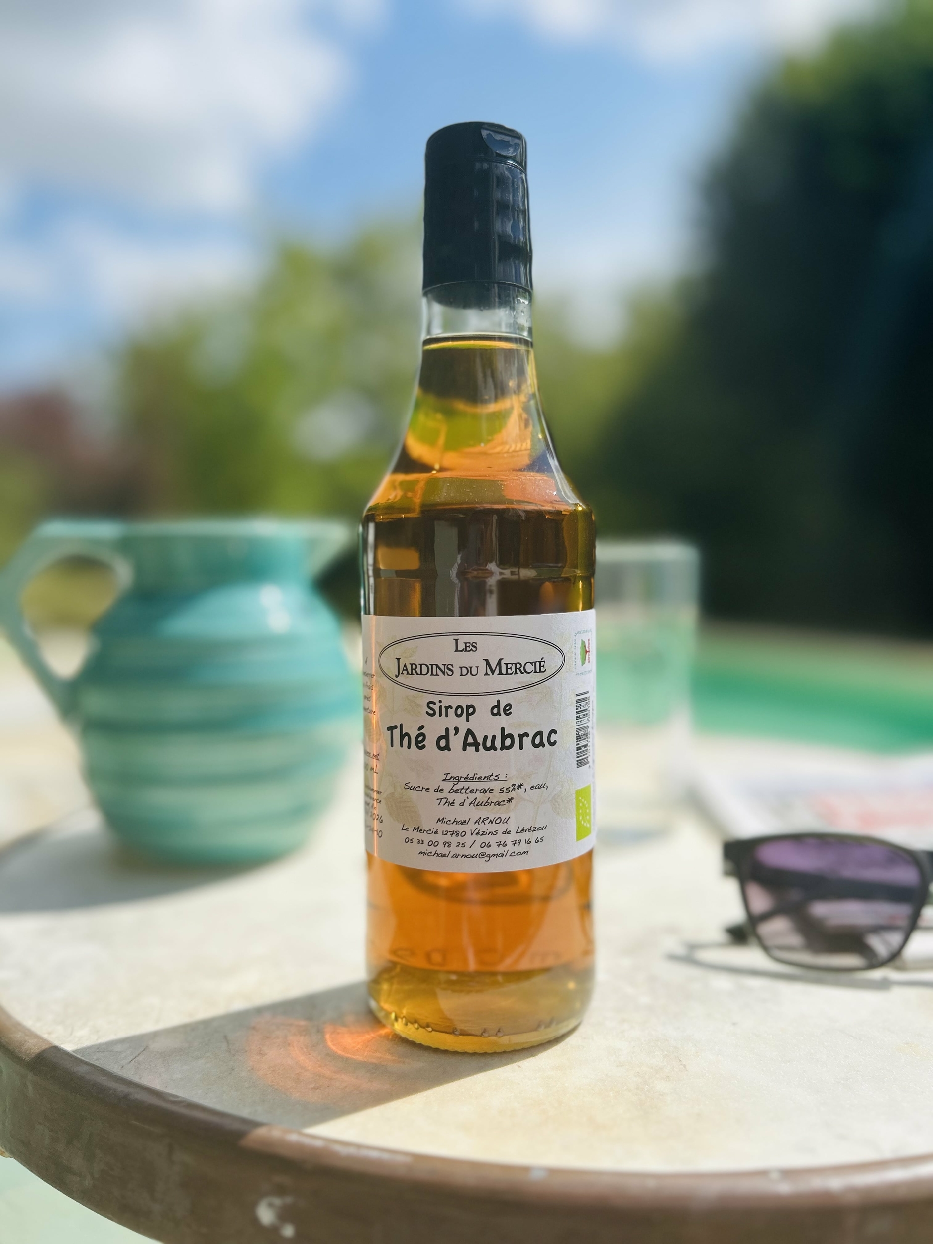 sirop de thé daubrac bio-cadeaux français- cadeau original-retour daubrac-aveyron-min