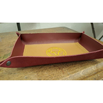 vide poche en cuir brodé - cadeau français - cadeau original - retour daubrac - aveyron - 3