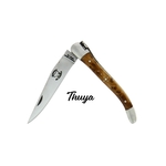 couteau-pliant-1-piece-en-thuya-retour daubrac-aveyron-cadeau français-cadeau original