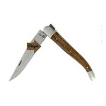couteau de laguiole pliant en noyer - retour daubrac - aveyron - cadeau français - cadeau original