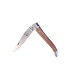 couteau de laguiole pliant - tissus compressé chocolat - retour daubrac - aveyron - cadeau français - cadeau original