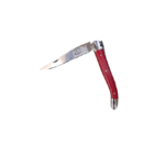 couteau de laguiole pliant - tissus compressé rouge - retour daubrac - aveyron - cadeau français - cadeau original
