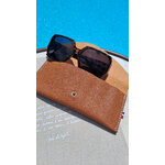 étui à lunettes en cuir fabriqué en France - tannage végétal - retour daubrac - aveyron - cadeau original - cadeau français - cadeau entreprises -cognac 2